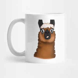 Cute Llama Drawing Mug